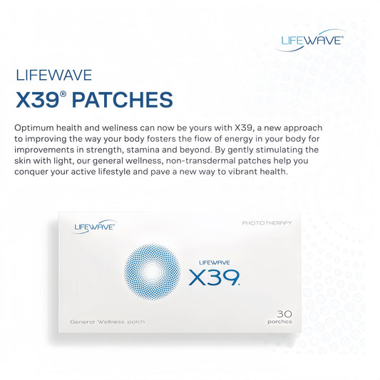 LifeWave X39 Patches - Supports Improvements of Strength and Stamina - Supports Improved Exercise Performance - No Drugs or Stimulants - Innovative Patch Technology for Enhanced Wellness - 30 Patches
